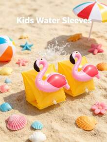 1pc Inflatable Arm Band Floats, Cartoon Designs Like Seahorse, Elephant, Cherry, Pineapple, Octopus, Toucan, Unicorn, Dolphin, Dragon, Green Dinosaur, Shark, Suitable For Swimming Pool Party In Summer - Multicolor - View 1