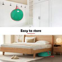 Bruwaa 2 Pack Christmas Wreath Storage Container Bag 24", Card Slot Durable Handles And Double Zipper Storage Containers And To Protect Artificial Garland - Green - ColorA - View 5
