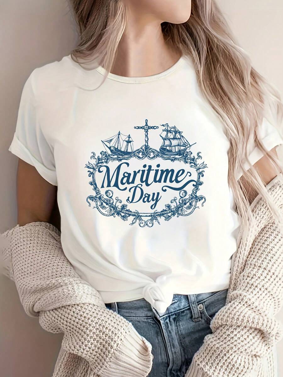 Camiseta de manga corta sobredimensionada - cuello redondo suave Top de verano casual con H-Line relajado ajuste, suelto cómodo blanco tee para el salón, entrenamientos, traje casual y pijamas - transpirable -como la camiseta impresa (lavable a la máquina)