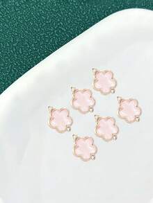 10/20/50/100件套幸运四叶草吊坠项链手链耳环DIY首饰制作配件套装 - 雙吊 - 查看 10