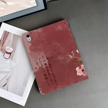 1个樱花图案及文字印花平板电脑保护套，带笔槽，兼容iPad Air 4/5/10代智能保护套/Air 13(M3 2025)/Air 11(M3 2025)/11(A16 2025)，兼容OPPO平板电脑，兼容华为Mate平板电脑，兼容vivo平板电脑，兼容荣耀平板电脑，兼容联想小新平板电脑 - 彩色 - 查看 7