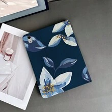 花卉 1個 海軍藍花卉聖經經文印花平板保護殼 附筆槽 適用於 iPad Air 4/5/ 10代 智慧保護殼/ Air 13(M3 2025)/ Air 11(M3 2025)/ 11(A16 2025), 適用於 Oppo Pad, 適用於 華為 Matepad, 適用於 Vivo Pad, 適用於 榮耀 Pad, 適用於 聯想 小新 Pad - 彩色 - 查看 5