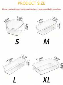 12/7/2pcs Transparent Cosmetics Storage Box, Desktop & Dresser Makeup Organizer, Drawer Divider Storage Box, Multi-Compartment Makeup, Jewelry And Small Objects Storage, Exquisite Storage Box, Home Decor, Bathroom Makeup Tools/Makeup Bags & Cases - Transparent - View 7