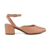 Elegant Women's Pointed Toe Pump With Buckle - Black - View 3