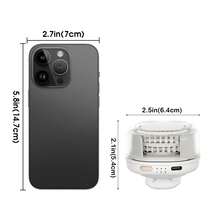 免持腰部夾式風扇，1000mAh USB充電式穿戴冷卻風扇，3段風速可調，適合戶外露營、釣魚、健行、運動和工作的便攜式個人空調 - 彩色 - 查看 9