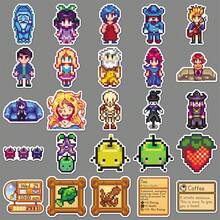 50pcs Stardew Valley Pixel Game Cute Doodle Stickers, Suitable For Water Bottles, Phone Cases, Journals And Other Decorations - Multicolor - View 10
