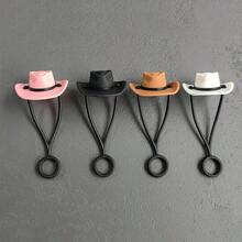 3 nắp đậy ống hút silicon hình mũ cao bồi miền Tây, đường kính 10mm, chống bụi, có thể tái sử dụng, phù hợp với cốc 40oz. - Nhiều màu - Xem 4