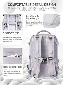 40x20x25cm Mochila de viaje pequeña aprobada por Ryanair - Mochila de mano/Mochila de avión/Mochila de viaje, Cumple con los requisitos de tamaño de cabina de Ryanair, Adecuada para viajes cortos, Cabe fácilmente debajo del asiento, Nueva mochila de viaje portátil, Bolsa de equipaje unisex - Multicolor - Ver 6