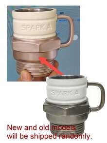 1pc Reusable Stainless Steel 304 Spark Plug Shaped Coffee Cup, Suitable For Car Enthusiasts Collection, Hand Wash - Multicolor - View 11
