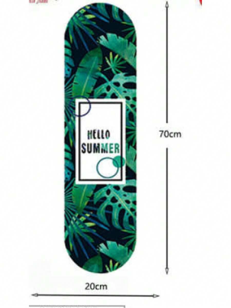 4-Wheel Skateboard Suitable For Beginners, Adults And Teenagers, Maple Wood Rocking Deck, Cartoon Pattern, Suitable For Boys And Girls - C - View 1