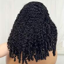 34 Inch Burmese Curly Wig Human Hair 250% Density Human Hair Wig 13x4 HD Lace Front Wigs Human Hair For Women Curly Human Hair Wig Natural Color - Natural Black - 查看 4