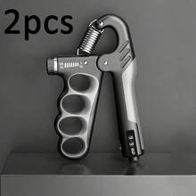 1 pieza Entrenador de fuerza de agarre mecánico, entrenamiento preciso para fortalecer la fuerza de la mano. Resistencia ajustable de 5-100kg, cubre rehabilitación hasta desarrollo muscular profesional. Contador mecánico que registra automáticamente las repeticiones. Ranura de agarre ergonómica de 4 dedos que se ajusta a la forma de la mano para una fuerza uniforme. Equipo eficiente para mejorar la fuerza de agarre, brazo y muñeca. - Multicolor - Ver 20