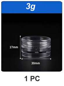 25个3克/5克透明小塑料化妆品容器，透明样品罐，眼影/唇膏容器，旅行装化妆品样品瓶，空小瓶，适合感恩节、万圣节和圣诞节 - 無色 - 查看 28