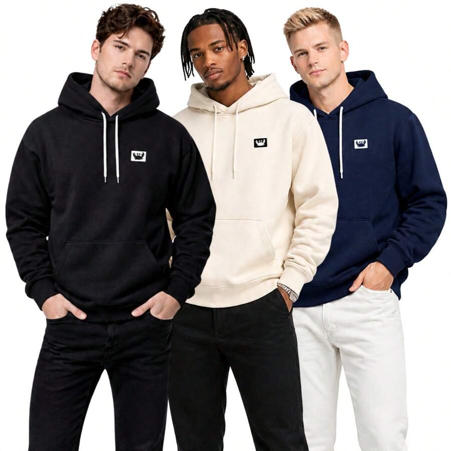 Men Sweatshirts - 藏蓝色 - 查看 1