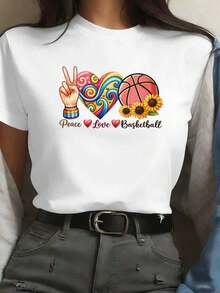 Dam-T-shirts - Vitt - Visa 1