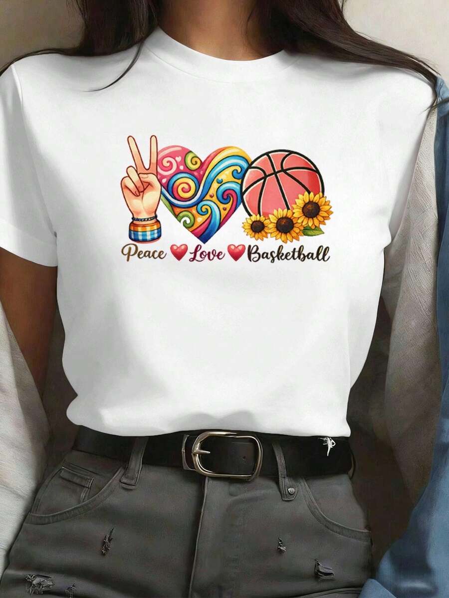 Dam-T-shirts - Vitt - Visa 1