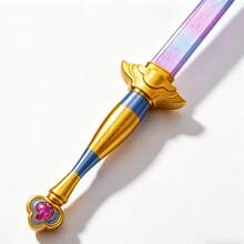 1pc 3D Printed Retractable Lumi Sword Cosplay Prop Toy Stress Relief Squeezable Toy Adult Gift - Multicolor - View 4