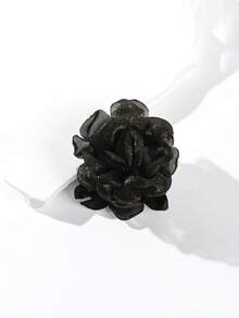 1pc/2pcs 5cm/1.96in Small Size Solid Color Shiny Glitter Flower Hair Claw Clips, Suitable For Thin Hair, Versatile For Daily Wear, Party And Event Styling Summer Hair Accessories Hair Clips Beach Hair Clutch - Multicolor - View 22
