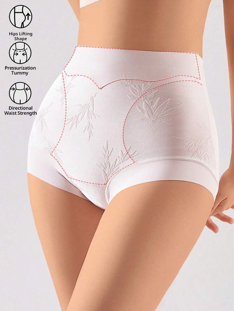 Quần lót định hình eo cao, không đường may, nhẹ dành cho nữ. - Hồng - Xem 1