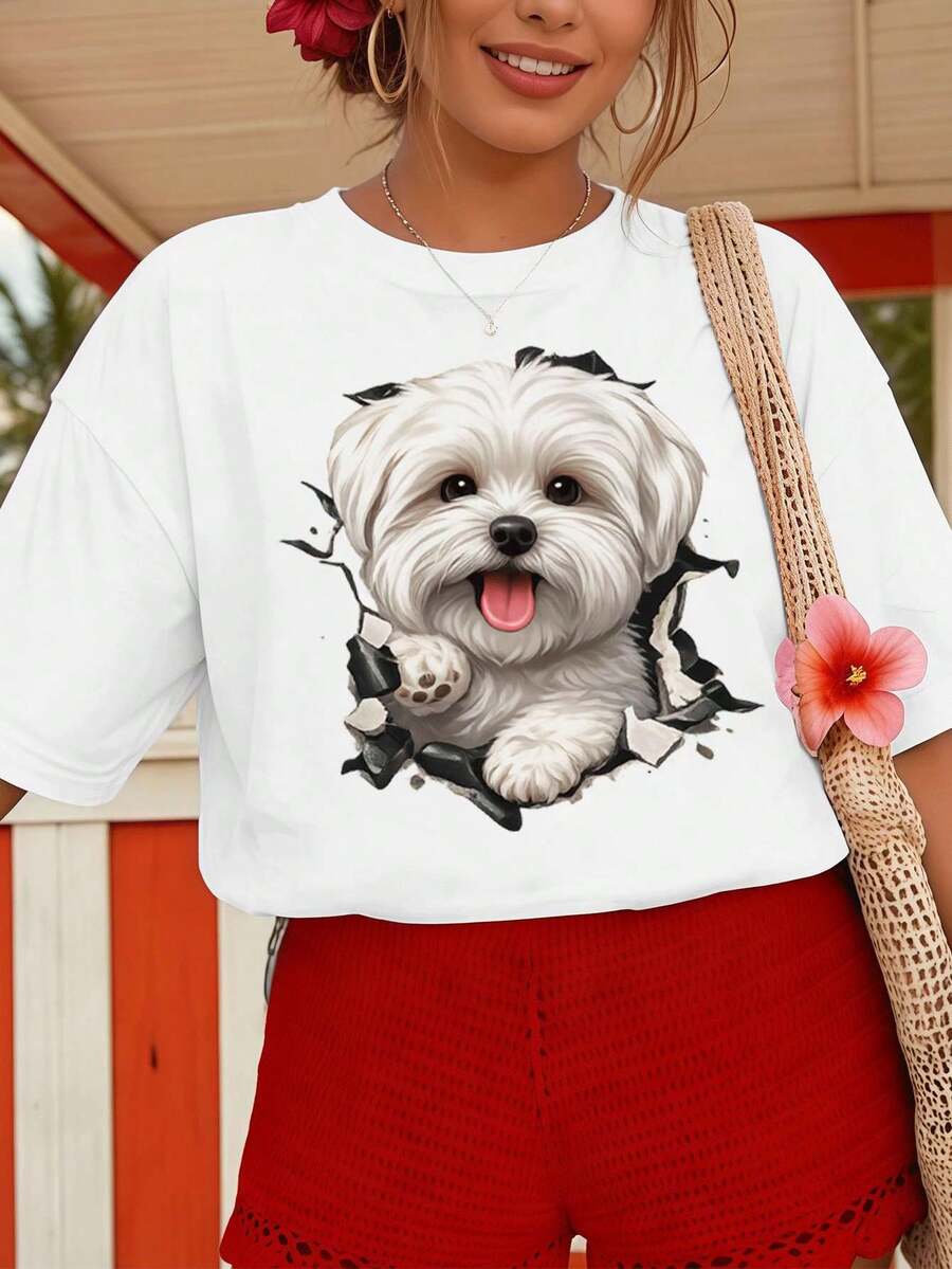 Women T-Shirts - White - View 1