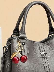 Dedoo 2026 High-Quality Luxury Designer Mother's Day Handbag, Large Capacity Solid Color Crossbody Bag - Grey - View 4