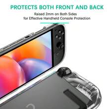 VAORLO Ốp bảo vệ TPU cầm nắm thoải mái, thiết kế công thái học, phù hợp cho Switch 2025 phiên bản nâng cấp, phụ kiện tương thích với ốp bảo vệ Switch 2. - Xem 3