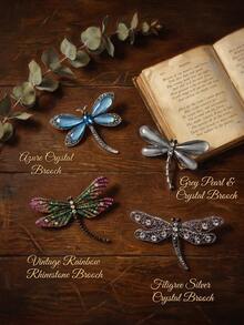 Luxury Acrylic Dragonfly Brooches - Fashionable Insect Pins For Women Unisex Casual Party Jewelry Accessories / Friends Gifts Badges Decoration - Dragonfly - View 10