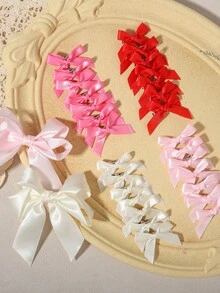 Bộ 20 kẹp tóc vải họa tiết hoa kẻ caro, kẹp tóc mái đa năng, không gây hư hại tóc. - Phối màu - Xem 4