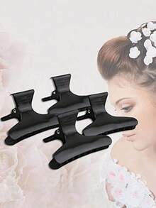 5PCS/3PCS/1PC Professional Butterfly Hair Clips - Fashion Styling Accessories Designed For Women. These Vibrant Hair Clips Are Perfect For Securing Hair During Perming, Dyeing, Hair Oil Treatment And Sectioning, Also Suitable For Daily Home Use. They Are Also The First Choice For Simple Hair Arrangement In Summer, Waterproof Matte Bathroom Accessory Hair Clips For Showering, Elegant Hair Clips And Accessories For Women's Styling. They Are Also Perfect Gifts For Holidays, Birthdays, Valentine's Day, Mother's Day, Halloween And Christmas, And Excellent Party Favor Fillers. - Various Styles Of Hair Clips - View 5