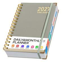 2027 Annual Daily Planner A5 Size, Spiral Bound Schedule Journal With Gold Reinforced Corners, Daily To Do List Notebook For Personal & Business Planning - A5 - View 17
