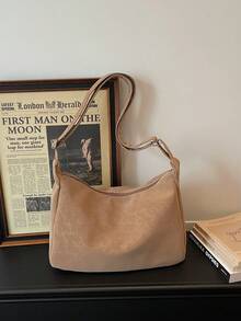 Bolso de hombro para mujer, nuevo diseño de moda, elegante y con estilo - Caqui 2 - Ver 6