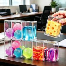 1pc Acrylic Dustproof Display Box, Toy Storage Box, Gift Box, Highly Transparent - Clear - View 3
