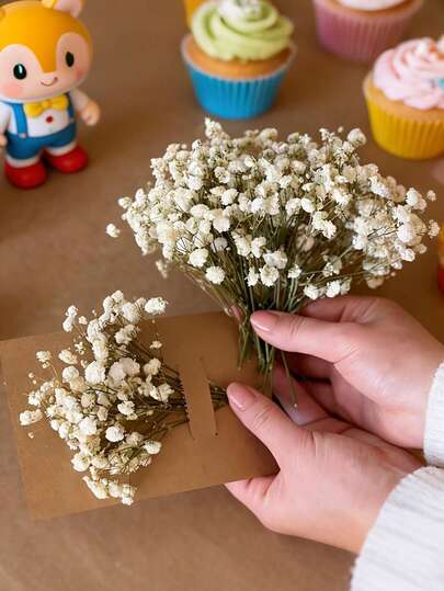 Bó hoa 50 bông hoa baby's breath (hoa cẩm tú cầu) sống động như thật - Phong cách Bohemian, dùng để trang trí bình hoa, trang trí đám cưới, nhà cửa & văn phòng, tiệc tùng, sân vườn, làm thiệp & đồ thủ công DIY - Bền, cực kỳ sống động như thật.