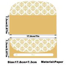 5/25/50pcs Gold Banknote Envelopes (7x3 Inches), Beautifully Designed Cash Gift Bags Suitable For Christmas, Birthday, Graduation, Wedding And Other Occasions, Small Amount Money Envelopes, Bulk Economical Pack - Multicolor - View 6