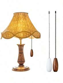 4pcs/2pcs Bohemian Style Ceiling Fan Pull Chain Decorative Pendant Extension, 12 Inch Lighting Ceiling Fan Beaded Tassel With Connector - A - View 4