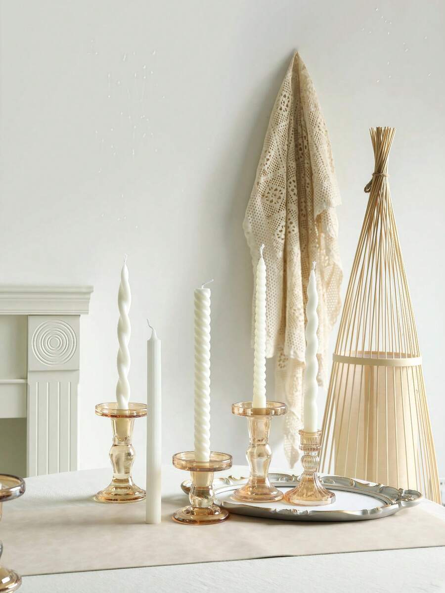 2 pièces Bougies longues blanches de style nordique, taille 2 cm x 25 cm, bougies parfumées, créent une ambiance, conviennent pour la décoration de la maison, la table, les fêtes, les décorations de vacances, les cadeaux pour elle, les centres de table de mariage, les anniversaires, les vacances, la décoration de jardin, les cadeaux unisexes - cire pour tiges - Voir 1
