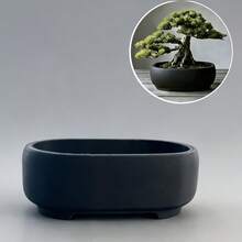 Oval Planter Pot, Minimalist Design Potted Plant Pot, Indoor Desktop Greenery Bonsai Pot, Balcony Gardening Flower Pot - Flowerpot - View 9