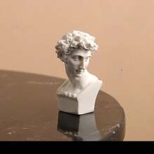 1PC Estátua Nórdica da Harpa de Vénus, Escultura da Mitologia Grega, Figura de Arte em Resina, Busto de David e Apolo, Decoração para Casa, Sala de Estar e Secretária, Modelo de Esboço, Presente - Multicolorido - Ver 13