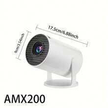 TUOGTCI F300 Projector, Android 11 Native, 720P HD, Supports 4K, 180° Rotation, Adjustable Focus Lens, Portable Home Theater, Suitable For TV Stick, USB, Smartphone, Applicable For Viewing, Gaming, Presentation - EU C Type Plug(220-240V) - View 13