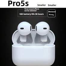 Wireless Earbuds, True Wireless 5.3 In-Ear Couple Mini Headphones TWS Video Earbuds HIFI Bass HD Calling For Android IOS Cellphone Gaming Earpieces Smart Headphones - View 2