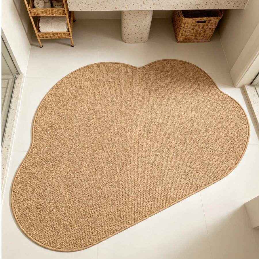 1 pieza Felpudo con forma de nube, alfombra pequeña, felpudo de bienvenida, alfombra, felpudo de piso, felpudo de entrada, alfombra de cocina, decoración del hogar, felpudo de entrada, alfombra de área, felpudo de exterior, decoración del hogar, alfombra de área, alfombra de jardín, alfombra lavable - Multicolor - Ver 1