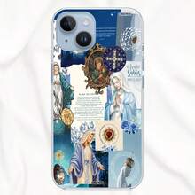 Catholic Cell Phone Case Sacred Heart Of Mary Faith And Protection Prayer - 無色 - 查看 2