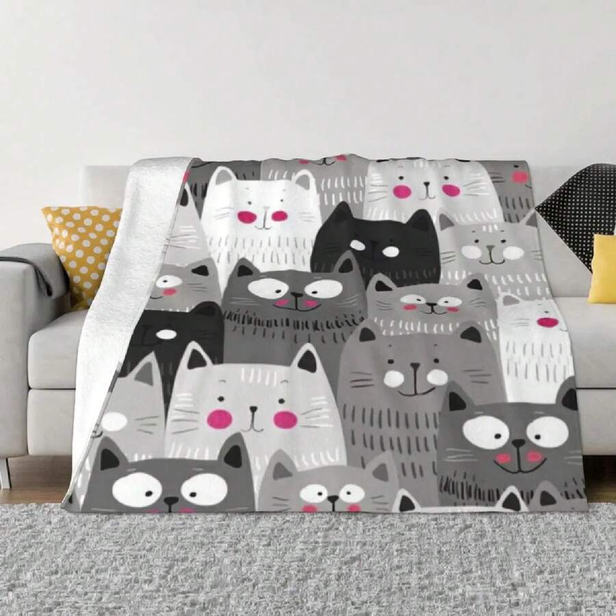 Cats An Ultra-Soft Micro Fleece Blanket - 1 - Ver 1