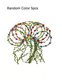 1/5 piezas Diadema floral multicolor, adecuada para bodas, festivales, fiestas, disfraces de hadas, tocados de novia y dama de honor, decoraciones para eventos y fiestas - Multicolor - Ver 12