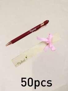Bolígrafo con nombre personalizado, elegante estilo Aurora, bolígrafo de escritura con tarjeta de regalo con cinta, bolígrafo de firma personalizado para oficina, escritorio, diario, notas con lazo & caja de regalo, regalo personalizado para maestro, colega, graduación, cumpleaños, recuerdo único personalizable - Estilo D - Ver 27