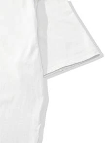 Men's Short Sleeve T-Shirt, 100% Pure Cotton, Casual And Sporty Urban Fashion Style, New Summer Style - 白色 - 查看 4