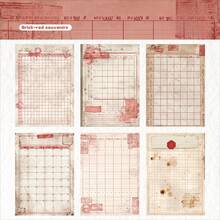 30 Blatt Vintage Material Sammelalbum Papier Basis Dekorativer Hintergrund Papier Handgefertigt DIY Scrapbooking Material Bastelpapier - Papier - Übersicht 10