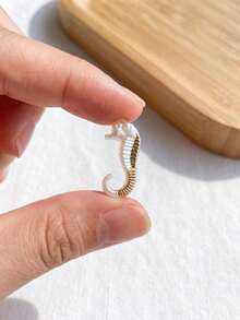 Bộ 65 hạt cườm hình vỏ sò, ốc xà cừ, cá ngựa, sao biển thuộc series đại dương, vòng tay thủ công, đồ trang sức tự làm, vòng cổ, phụ kiện tóc, ốp điện thoại, vòng tay và đồ thủ công trang sức, lý tưởng cho kỳ nghỉ, đeo hàng ngày, quà tặng dự tiệc và quà tặng ngày lễ. - A - Xem 6