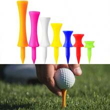 FINGER TEN Kunststoff Golf Castle Tee Pads 50 Stücke, erhältlich in 2 3/4", 2 1/4", 2", 1 3/4", 1 1/2" Längen, mehrfarbiges praktisches Übungsset - Verschiedenfarbig - Übersicht 9