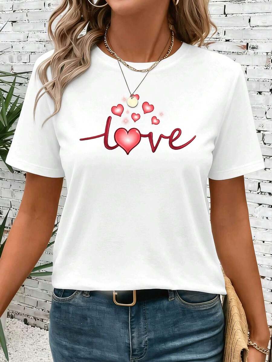Dam-T-shirts - Vitt - Visa 1